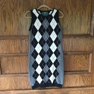 United Colors of Benetton argyle sweater dress